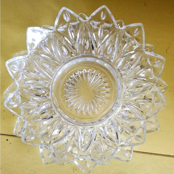 Other - Vintage Federal Pressed Glass, Clear Petal Pattern